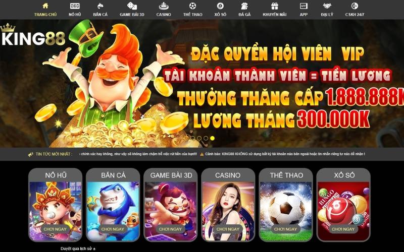 King88 không ngừng cải tiến và hoàn thiện hệ thống của mình, từ giao diện người dùng, các trò chơi đa dạng, đến dịch vụ chăm sóc khách hàng tận tâm.